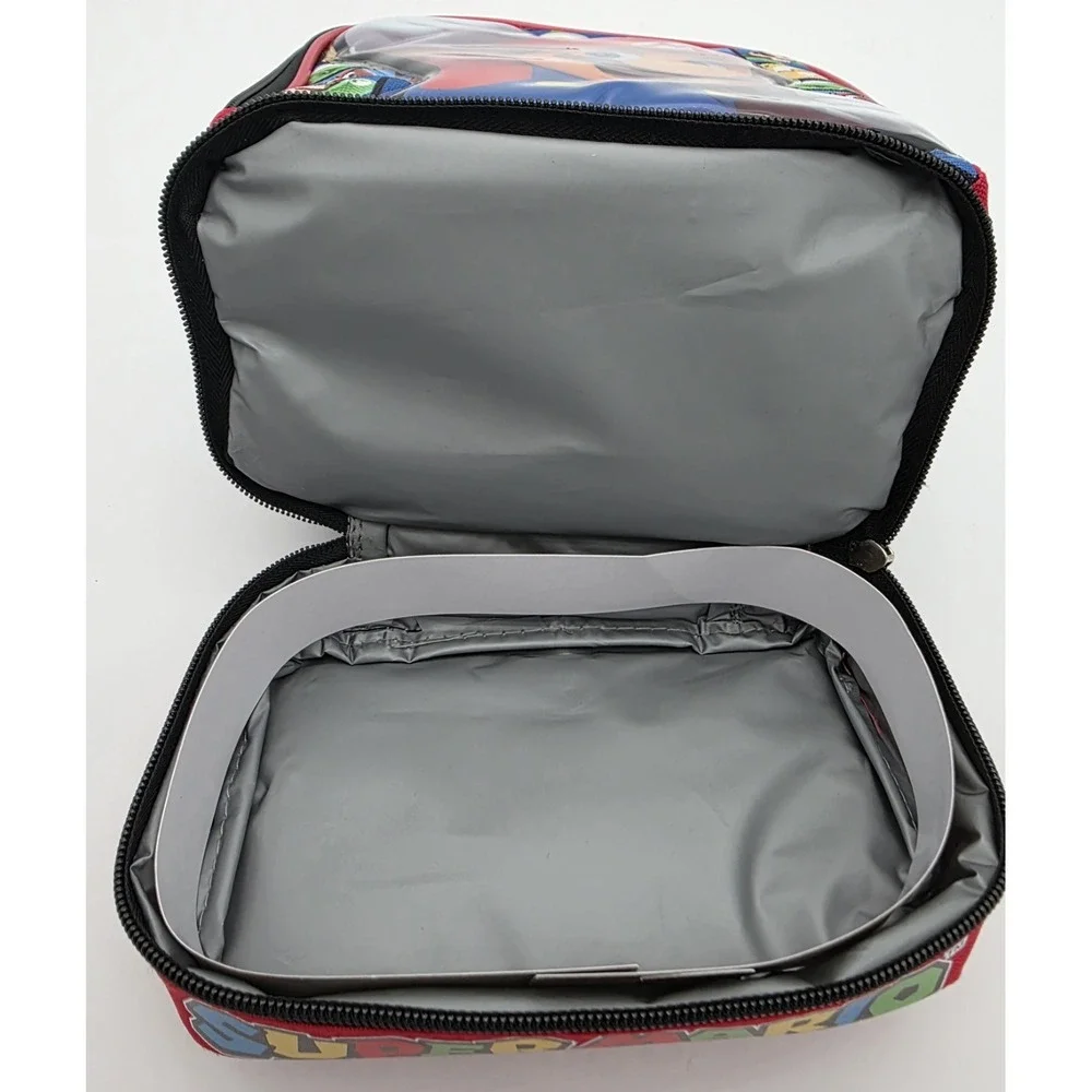 Super Mario Insulated Lunch Bag Dual Insulated Compartments‎ New with Tags #0164